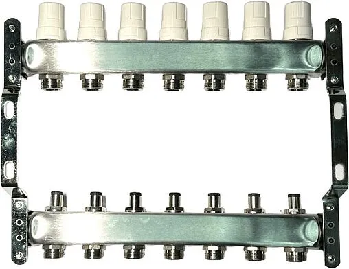 Группа коллекторная без расходомеров 7 отводов 1&quot;в/в x ¾&quot;ек Uni-fitt OPTIMAL 451B4307.RU