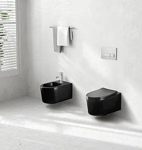 Биде подвесное Aquatek Мия черный матовый AQ1004-MB, 5