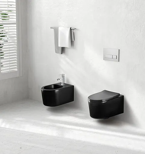 Биде подвесное Aquatek Мия черный матовый AQ1004-MB