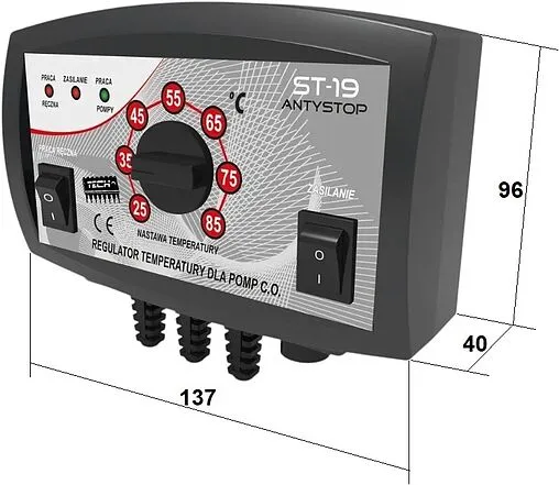 Контроллер для управления насосом отопления TECH ST-19 WG.14.0105