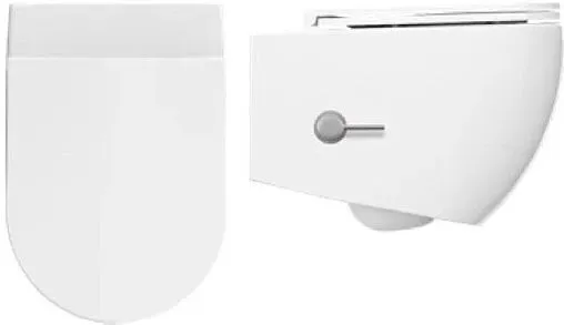 Унитаз подвесной безободковый с функцией биде и встроенным смесителем ISVEA Infinity белый матовый 10NFS1005I-2L