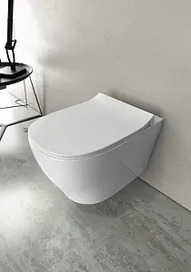 Крышка-сиденье для унитаза с микролифтом ISVEA H40 белый 40H40200I, 3