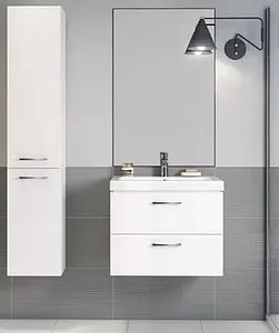 Тумба-умывальник подвесная Cersanit Lara 50 белый 64131+, 4