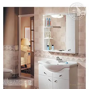 Тумба-умывальник напольная Aquaton Аттика 85 белый 1A0590K0AT010, 3