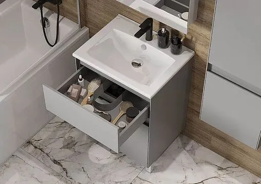 Тумба под умывальник Aquaton Форест 60 туманный серый 1A278201FR4D0