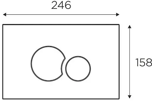 Клавиша смыва для унитаза Idrospania Belen 30361 хром глянцевый
