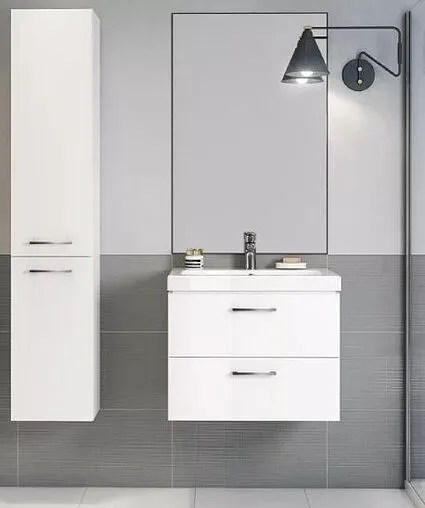 Тумба-умывальник подвесная Cersanit Lara 50 белый 64131+