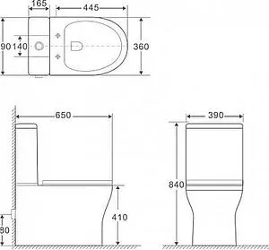Унитаз-компакт безободковый Aquanet Cube-C Rimless белый Cube-C+Cube-C-1 Унитаз-компакт безободковый Aquanet Cube-C Rimless белый Cube-C+Cube-C-1, 2