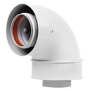 Колено для дымохода Ø 60/100мм ∠ 90° (Al) Royal Thermo RTF07.050, 1