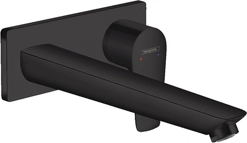 Смеситель для раковины из стены Hansgrohe Talis E чёрный матовый 71734670