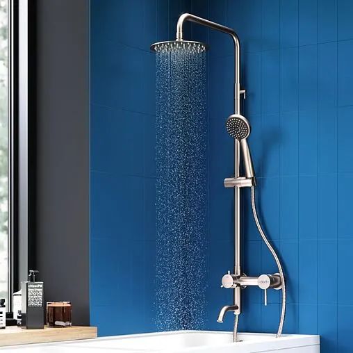 Душевая система со смесителем для ванны Dorff Logic нержавеющая сталь D0703000SS