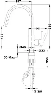Смеситель для кухни с выдвижным изливом Teka MTP 938 хром 116020000, 2