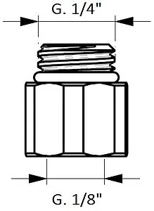 Фитинг для подключения импульсной трубки к CIM 787OT/R/2R Cimberio CIM R001, 2