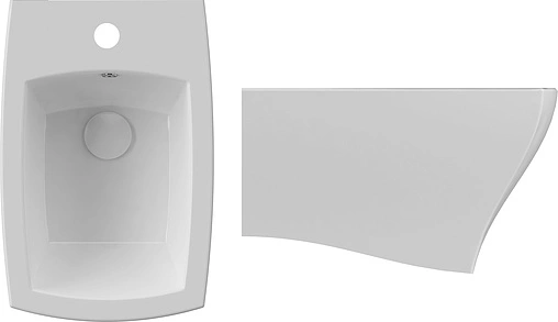 Биде подвесное ISVEA Palazzio белый 10PZ41003