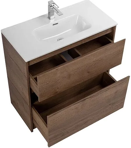Тумба под умывальник напольная BelBagno KRAFT 80 Rovere Tabacco KRAFT39-800/390-2C-PIA-RT