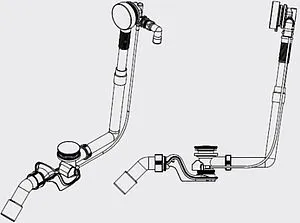 Слив-перелив для ванны с функцией налива Kaldewei Comfort-Level Plus 4011 хром 687772370999 Слив-перелив для ванны с функцией налива Kaldewei Comfort-Level Plus 4011 хром 687772370999, 3