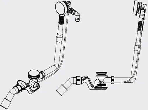 Слив-перелив для ванны с функцией налива Kaldewei Comfort-Level Plus 4011 хром 687772370999