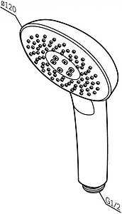 Лейка ручного душа Am.Pm Spirit 2.0 хром F0270A000 Лейка ручного душа Am.Pm Spirit 2.0 хром F0270A000, 2