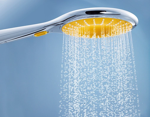 Лейка ручного душа Grohe Rainshower Icon хром/желтый 27446000 Лейка ручного душа Grohe Rainshower Icon хром/желтый 27446000