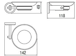 Мыльница SMARTsant Мэджик хром SM01070AA, 2