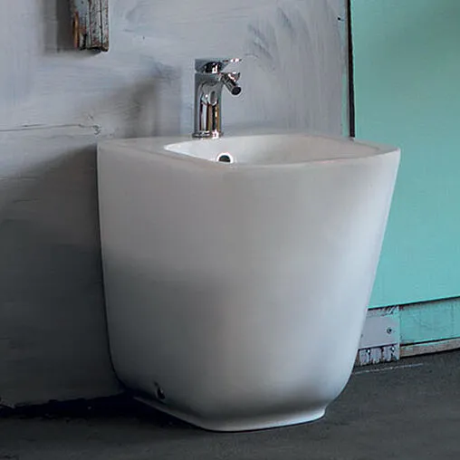 Биде напольное Kerasan Tribeca белый матовый 512030