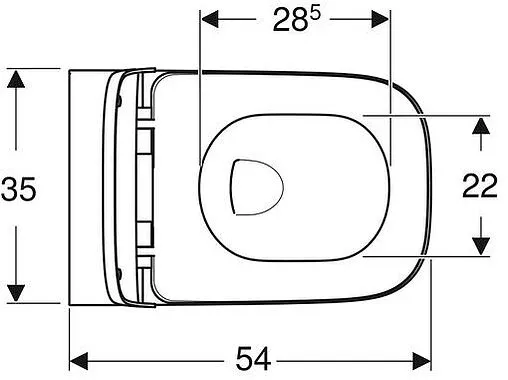 Унитаз подвесной безободковый Geberit Smyle Square Rimfree белый 500.683.01.2