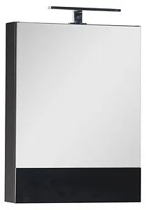 Шкаф-зеркало Aquanet Нота 50 камерино  чёрный 176947, 1