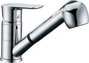 Смеситель для кухни с выдвижным изливом D&K Lessing Rhein хром DA1322501 Смеситель для кухни с выдвижным изливом D&K Lessing Rhein хром DA1322501, 1