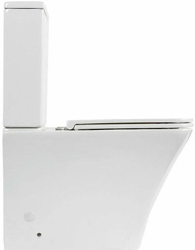 Унитаз-компакт безободковый BelBagno Marmi белый BB052CPR+BB052T