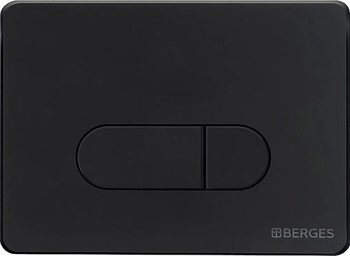 Клавиша смыва для унитаза BERGES Novum D5 Soft Touch 040035 черный матовый