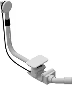 Слив-перелив для ванны с функцией налива Kaldewei Asymmetric Duo KA 4061 белый 687772060001 Слив-перелив для ванны с функцией налива Kaldewei Asymmetric Duo KA 4061 белый 687772060001, 1