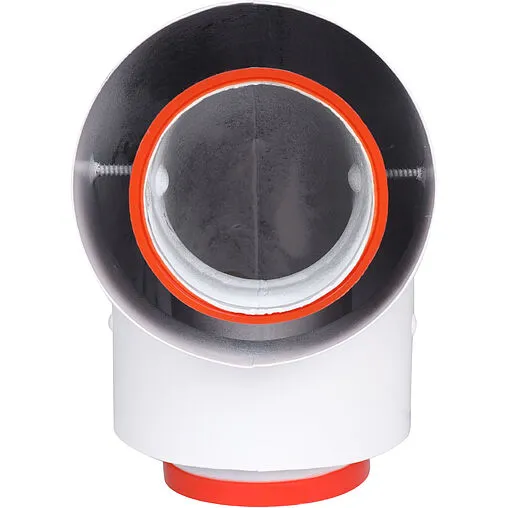 Колено стартовое коаксиальное Ø 60/100мм (алюм.) Rommer RCA-6010-240190