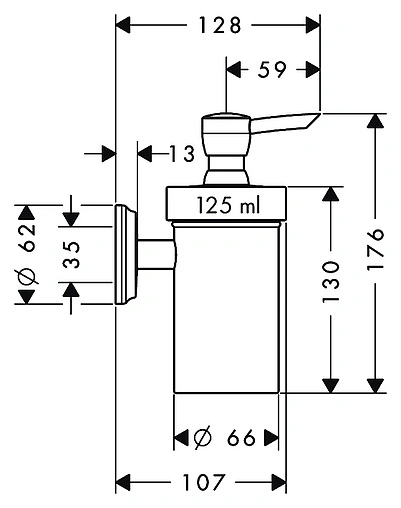 Дозатор для жидкого мыла Hansgrohe Logis Classic хром 41614000