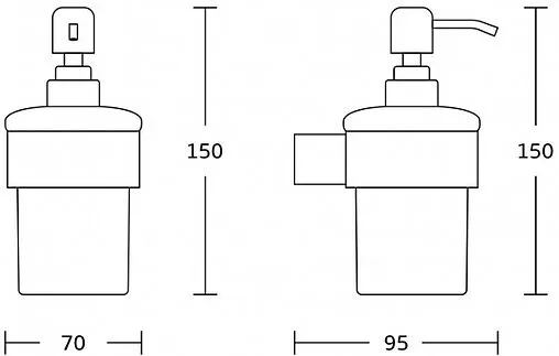 Дозатор для жидкого мыла Gross Aqua Space хром GA18238A