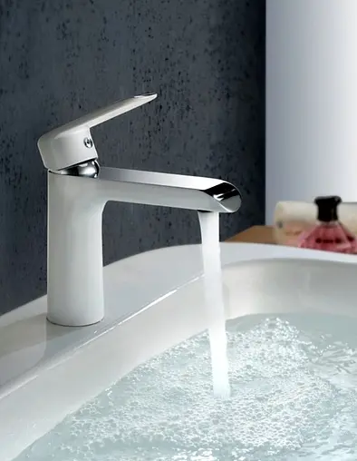 Смеситель для раковины IDDIS Calipso белый/хром CALSB00i01