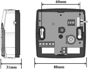 Проводной комнатный терморегулятор НЗ 230В WATTS WFHT-Basic белый 10021095, 2