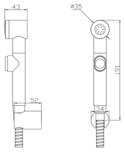 Гигиенический душ SMARTsant хром V1357C