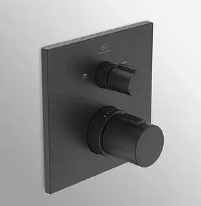 Термостат для 2 потребителей Ideal Standard Ceratherm T100 чёрный матовый A7522XG Термостат для 2 потребителей Ideal Standard Ceratherm T100 чёрный матовый A7522XG, 4