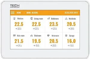 Беспроводная панель управления контроллером TECH ST-M-8n белый WG.11.0509, 1