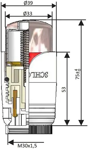 Комплект вентилей терморегулирующих прямых 16x2.0 x ½"н Schlosser Elegant белый 604200031