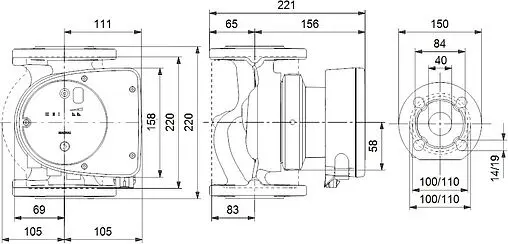 Насос циркуляционный Grundfos MAGNA1 40-60 F 99221292