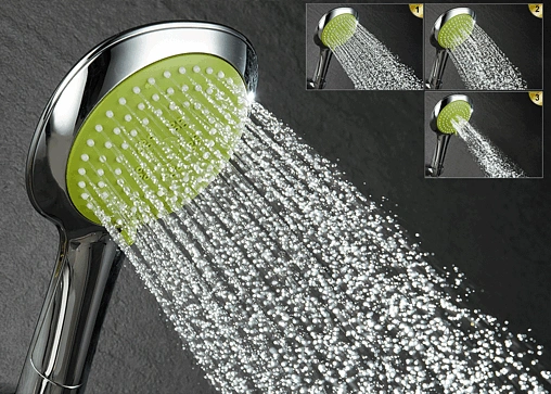 Душевая система со смесителем для ванны D&amp;K Berlin.Humboldt зелёный/хром DA1433712A02