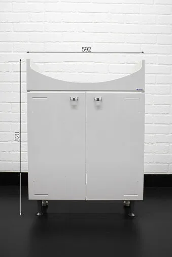 Тумба-умывальник напольный Айсберг Классик 60 белый DA1025T+4620008192772