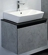 Тумба-умывальник подвесная Comforty Эдинбург 60 бетон светлый/чёрный 00-00001928CF Тумба-умывальник подвесная Comforty Эдинбург 60 бетон светлый/чёрный 00-00001928CF