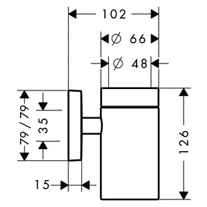 Стакан Hansgrohe PuraVida хром/белый 41504000 Стакан Hansgrohe PuraVida хром/белый 41504000, 2