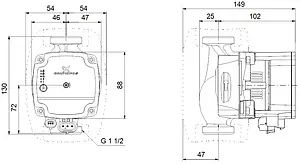 Насос циркуляционный Grundfos Alpha1 L 25-40 130 99160578, 2