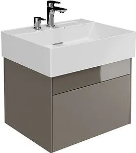 Тумба-умывальник подвесная Kerama Marazzi Logica 60 песчаный LOG.60.2\SAN+LO.wb.60.2+LO.dis.02\CR Тумба-умывальник подвесная Kerama Marazzi Logica 60 песчаный LOG.60.2\SAN+LO.wb.60.2+LO.dis.02\CR, 1