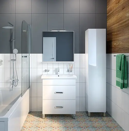 Тумба под умывальник напольная IDDIS New Custo 70 белый NCU70W0i95