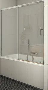 Шторка на ванну 1400мм прозрачное стекло Roltechnik LLV2/1400 572-1400000-00-02, 1