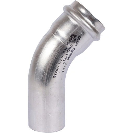 Уголок пресс однорастубный 35мм угол 45° Sanha NiroSan 9040 6904035